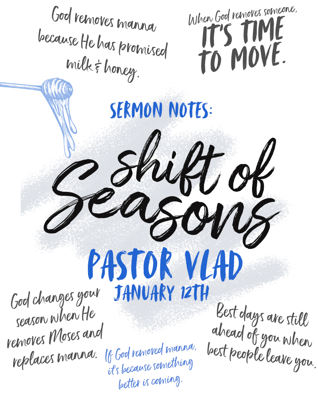 Shareable Quote for Sermon: Shift of Seasons