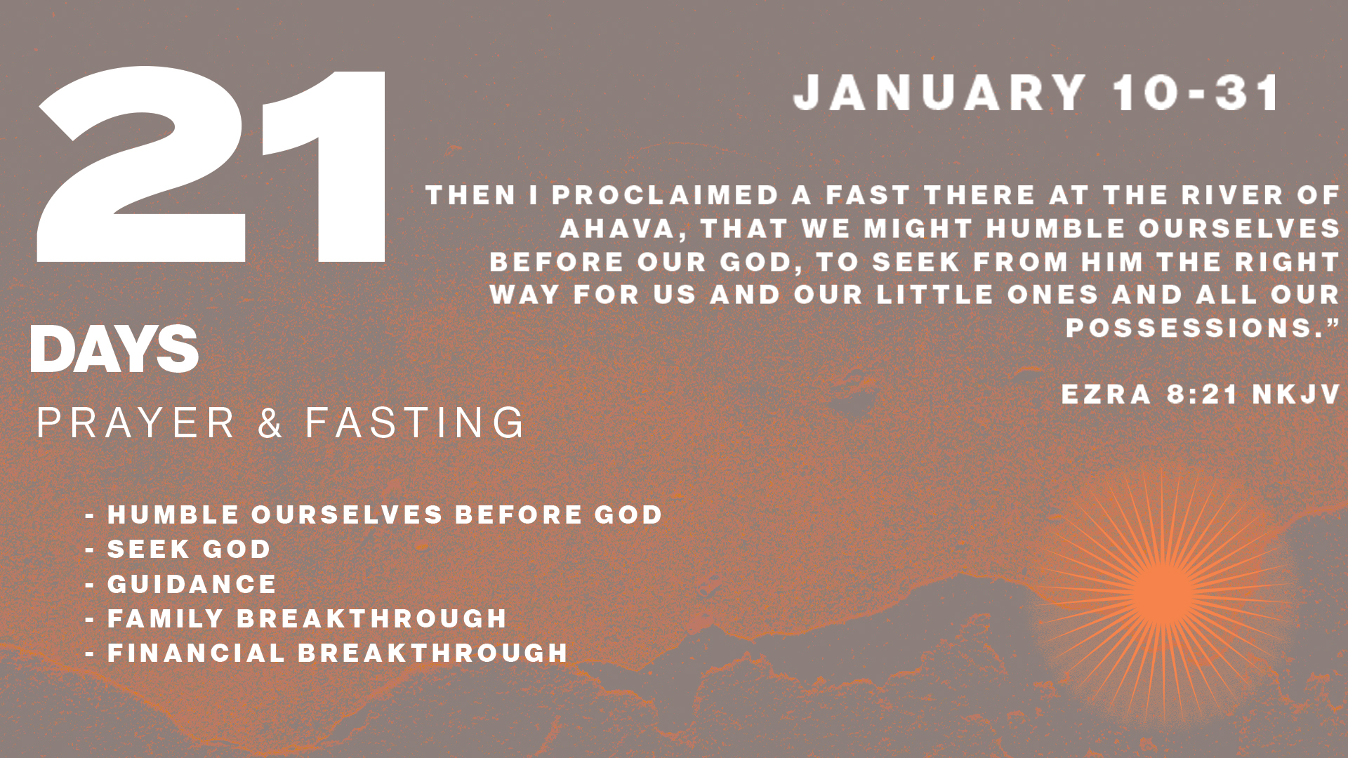 Featured Image for “21 Days of Prayer and Fasting”
